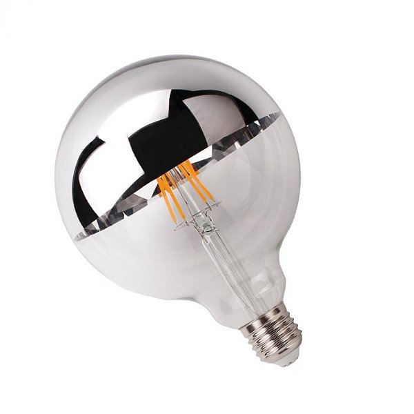 BULBO 4W FILAMENTO CROMADO AMBAR E27 BIVOLT- LUMINATTI