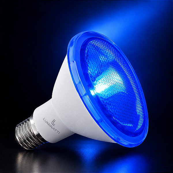 LAMPADA PAR30 LED 10W AZUL BIVOLT IP65 - LUMINATTI - LM552