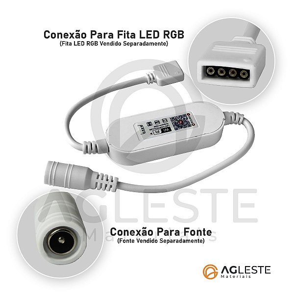 CONTROLE SMART TUYA RGB 12V - PIX ILUMINAÇÃO
