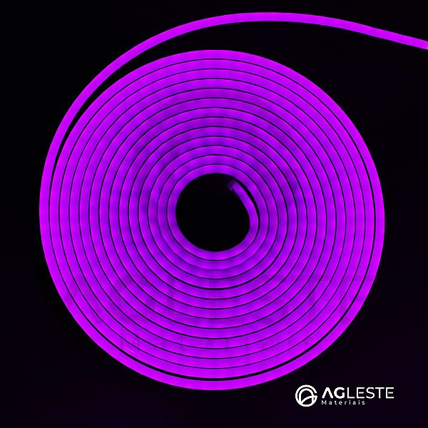 MANGUEIRA NEON FLEXIVEL  5 METROS IP20 ROXO  - AAATOP