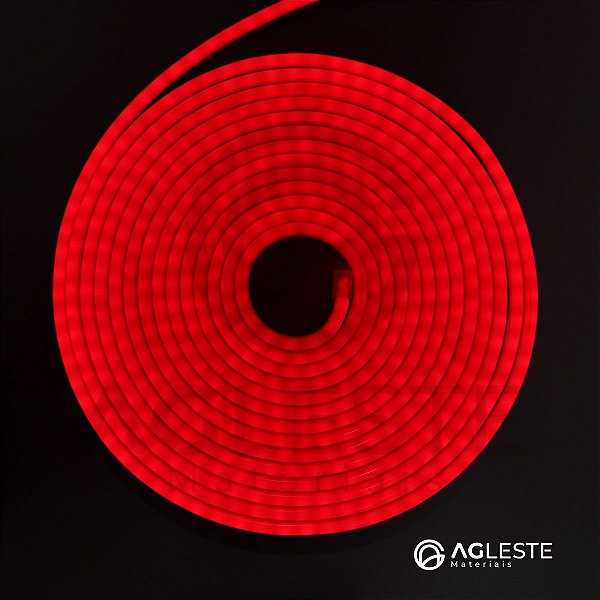 MANGUEIRA NEON FLEXIVEL 5 METROS  IP20  VERMELHO  - AAATOP