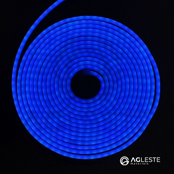 MANGUEIRA NEON FLEXIVEL 5 METROS IP20 AZUL  - AAATOP