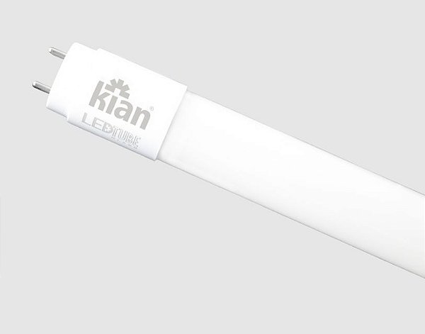 LÂMPADA LED TUBULAR GLASS 18W  BRANCO QUENTE - 3000K T8 1,20M BOCAL G13 KIAN