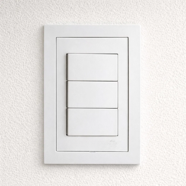 CJ INTERRUPTOR TRIPLO SIMPLES 4X2 - DICOMPEL EKRON BRANCO