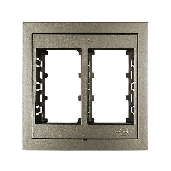 PLACA P/ 6 MODULOS COM SUPORTE 4X4 - DICOMPEL EKRON FENDI