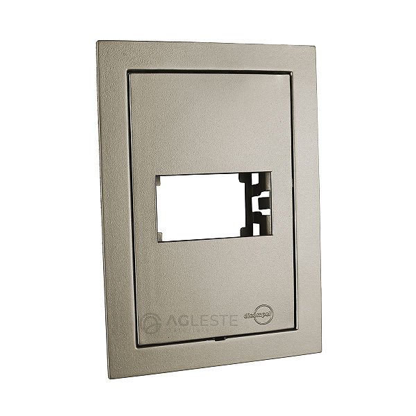 PLACA P/ 1 MODULO HORIZONTAL COM SUPORTE 4X2 - EKRON FENDI