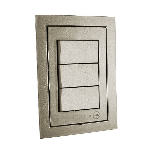 CJ INTERRUPTOR TRIPLO SIMPLES 4X2 - DICOMPEL EKRON FENDI