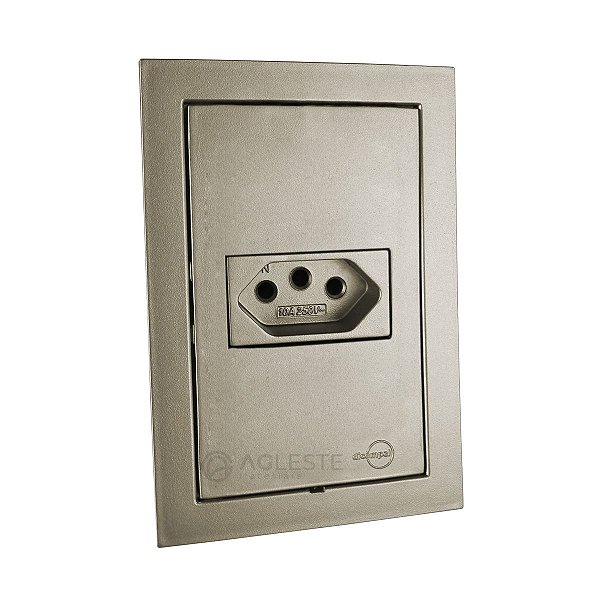CJ TOMADA 10A HORIZONTAL 4X2 -  DICOMPEL EKRON FENDI