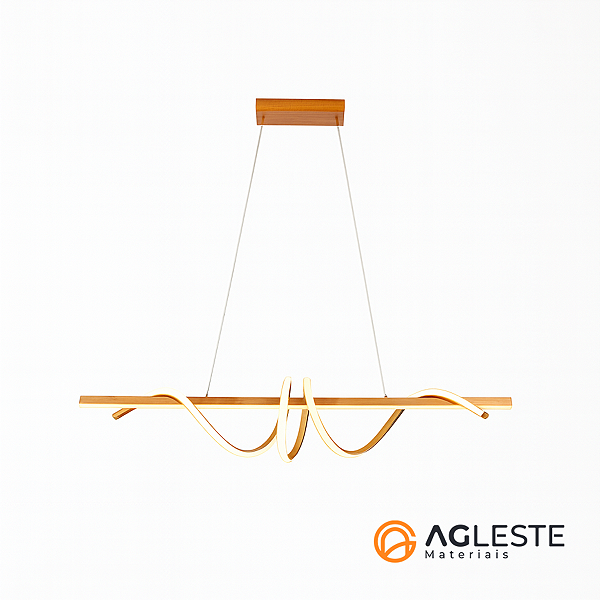 PENDENTE WINDER 30W 3000K DOURADO - HEVVY