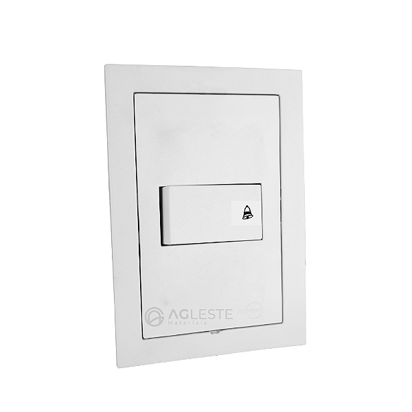 CJ INTERRUPTOR PULSADOR DE CAMPAINHA HORIZONTAL 4X2 - DICOMPEL EKRON BRANCO - EK-30000/3