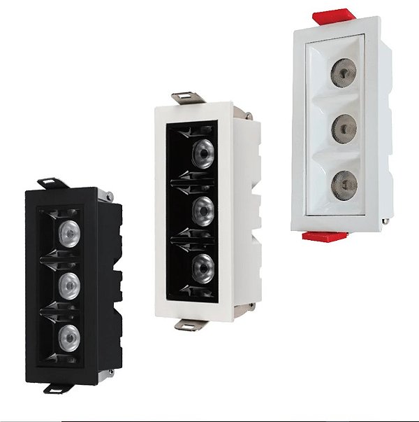 SPOT PICCO FOCCO EMBUTIR 6W ANTIOFUSCANTE 480LM IP20 ANG 45º IRC90 - GAYA