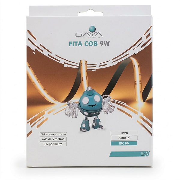 FITA COB DETAIL 9W/M 6000K 12V 5MT 900 LUMENS/M IP20 300 L/M - GAYA
