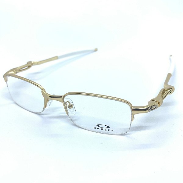Óculos de Descanso Oakley Dourado Borrachinha Branca - Absolut Store