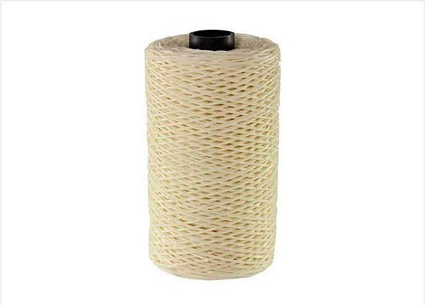 Barbante de nylon encerado n 6 selo preto fitinha rolo com 100gr