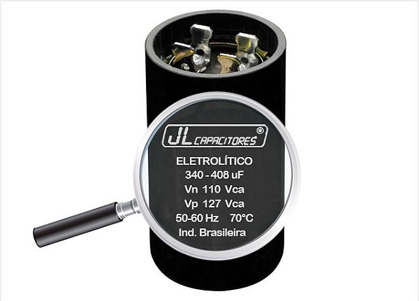 CAPACITOR ELETROLÍTICO JL 340-408 MINI