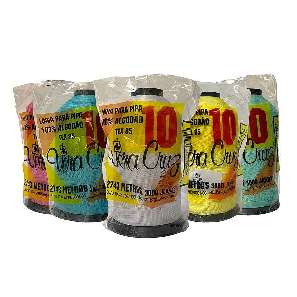 Linha Vera Cruz Fio 10 Para Pipa 3000 Jardas Tex 85