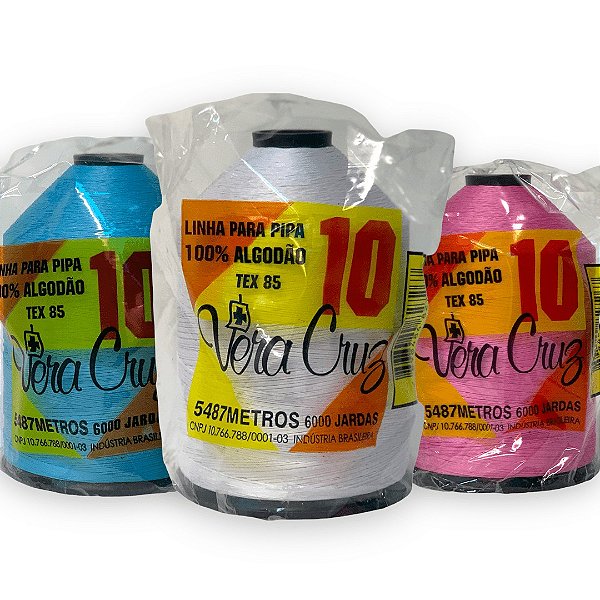 Linha Vera Cruz Fio 10 Para Pipa 6000 Jardas Tex 85