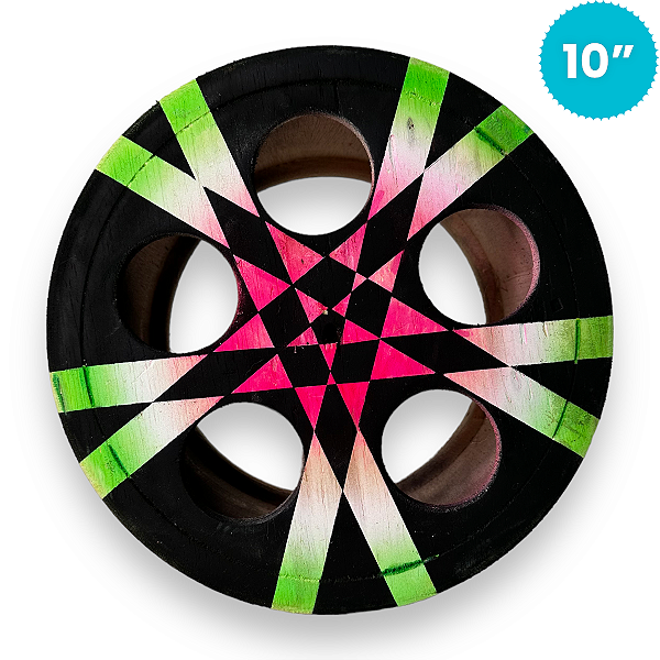 Carretilha de Madeira 10 Polegadas (25cm) Rolamento