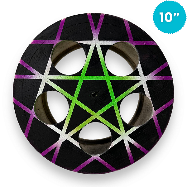 Carretilha de Madeira 10 Polegadas (25cm) Rolamento