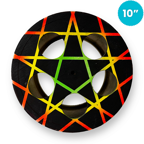 Carretilha de Madeira 10 Polegadas (25cm) Rolamento