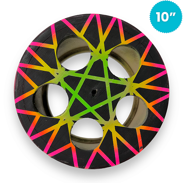 Carretilha de Madeira 10 Polegadas (25cm) Rolamento