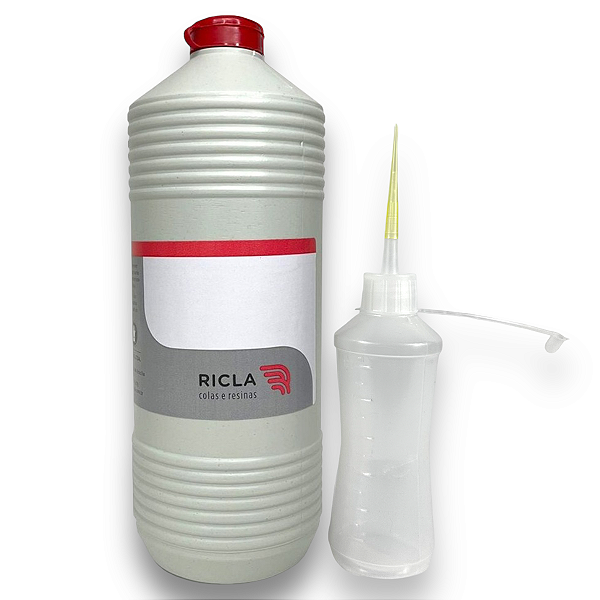 Kit Cola Branca 1 Litro + Tubo Almotolia Para Cola 120ml
