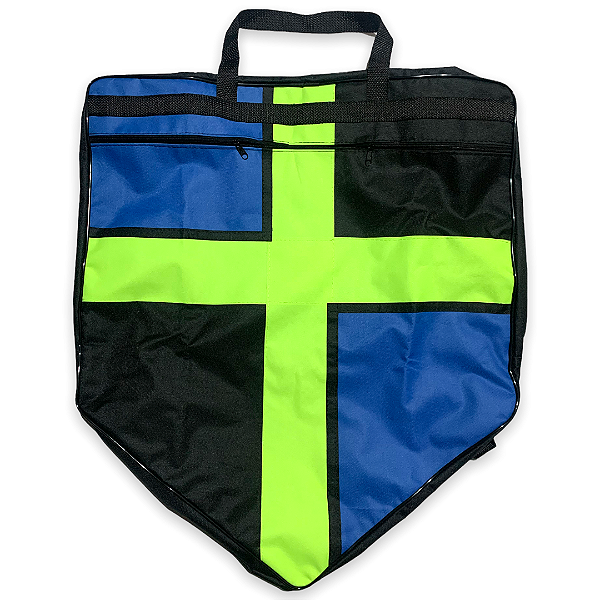 Mochila Para Pipas 1m x 80cm x 22cm Alça Ajustável Com Zíper: Cruz Verde