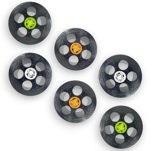 Kit Pipa 6 Carretilhas de Plástico Reforçado 15cm 6" Pequena
