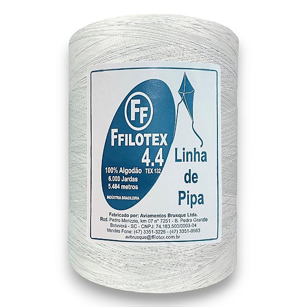 Linha Ffilotex Fio 4.4 Para Pipa 6000 Jardas Tex 132 Algodão