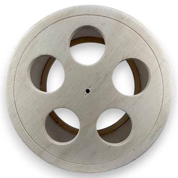 Carretilha De Madeira Crua 9 polegadas (25cm) Rolamento