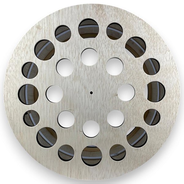 Carretilha De Madeira Catracada Com Reforço 15 Polegadas