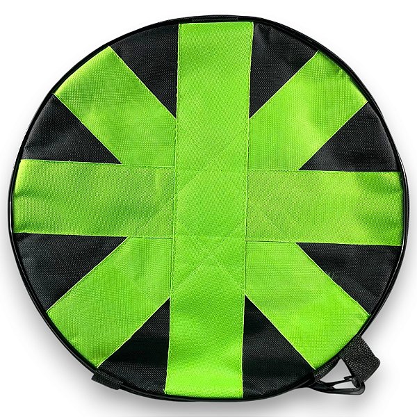 Mochila Bolsa Para Levar Carretilha De Pipa 22 Polegada 57cm: Asterisco Verde