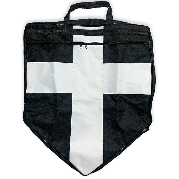 Mochila Para Pipas 1m x 80cm x 22cm Alça Ajustável Com Zíper: Cruz Branco