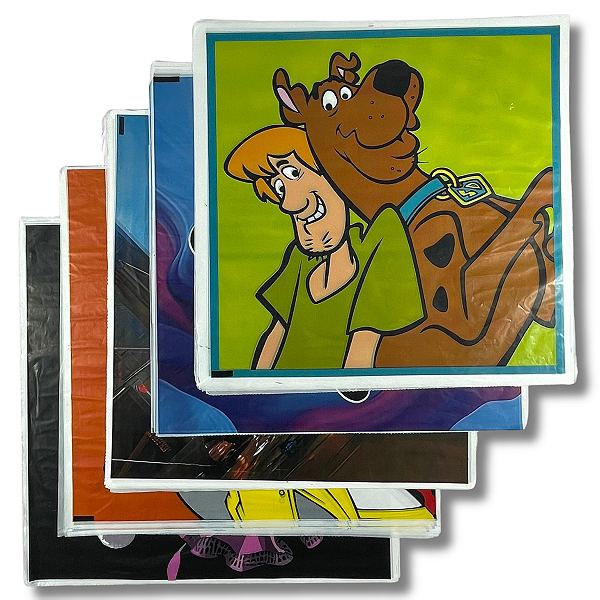 Folhas de Plástico Para Flechinha/Raia 42x42cm 100Un Mistas