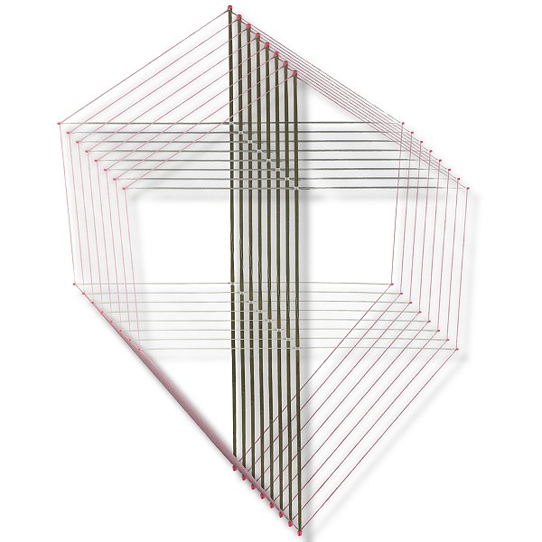 Kit 50 Armação Pronta Para Pipa Murcha 60cm Bambu Fibra