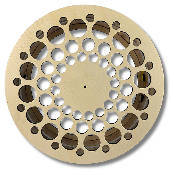 Carretilha Fina De Madeira Catraca Destravada Reforçada 24"