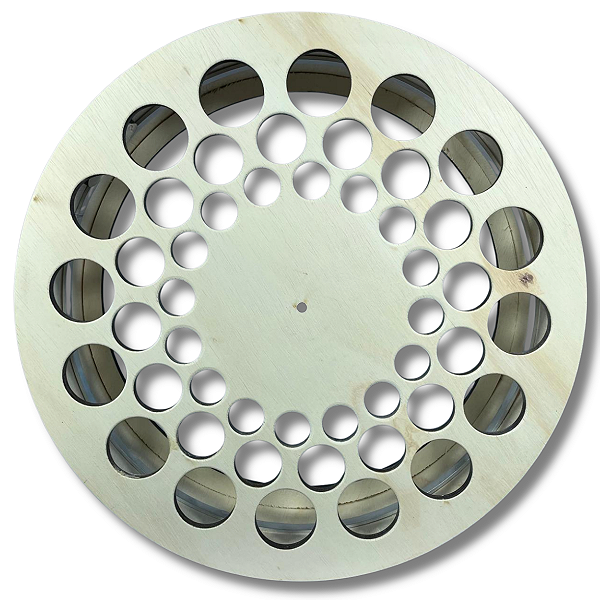 Carretilha Fina De Madeira Catraca Destravada Reforçada 18"