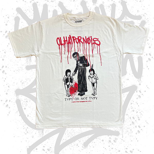 Camiseta OLHAI POR NÓIS Off white