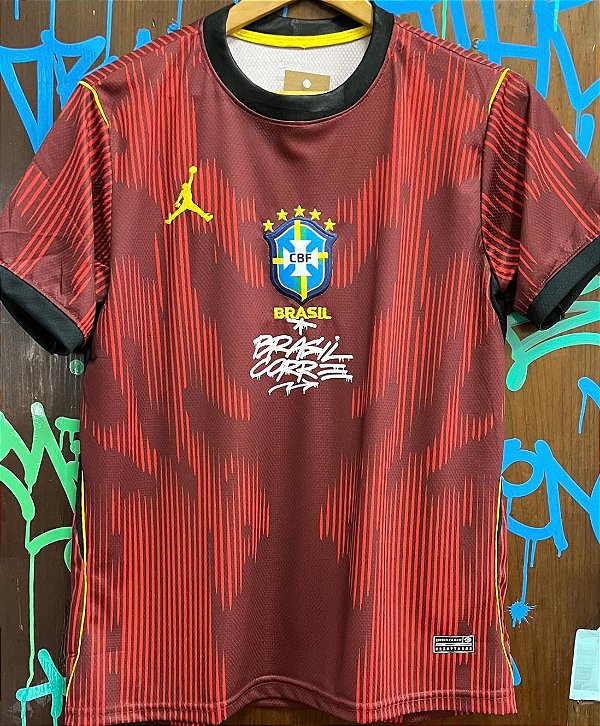CAMISETA VERMELHA BRASIL CORRE 2026