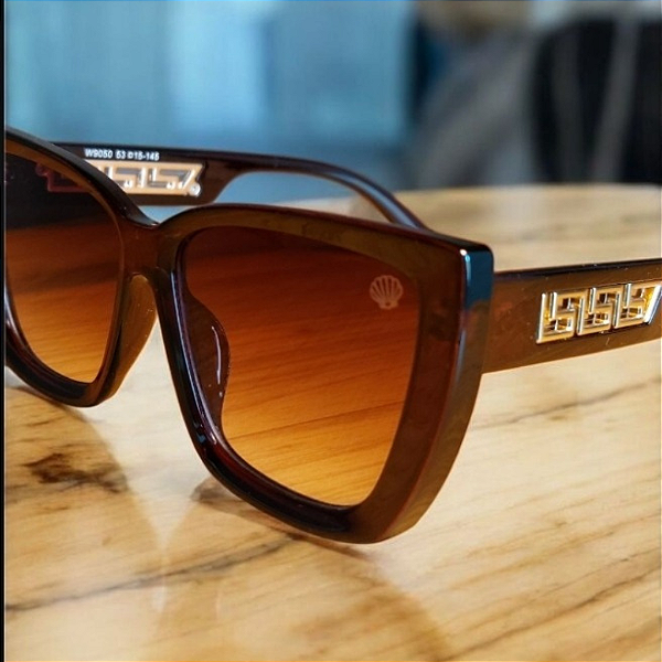 Óculos de Sol Maya Marrom Transparente