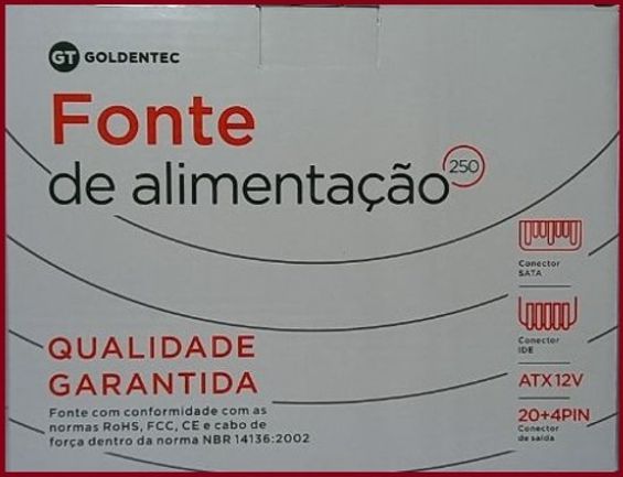 FONTE DE ALIMENTAÇÃO GOLDENTEC 250W.