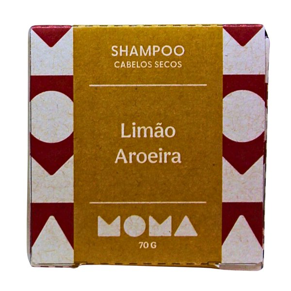 Shampoo Sólido Limão e Aroeira - Cabelos Secos 70g