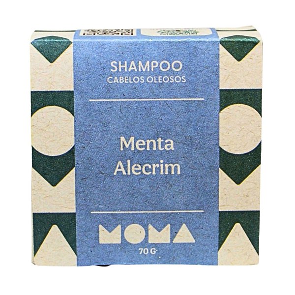 Shampoo Sólido Menta e Alecrim - Cabelos Oleosos 70g