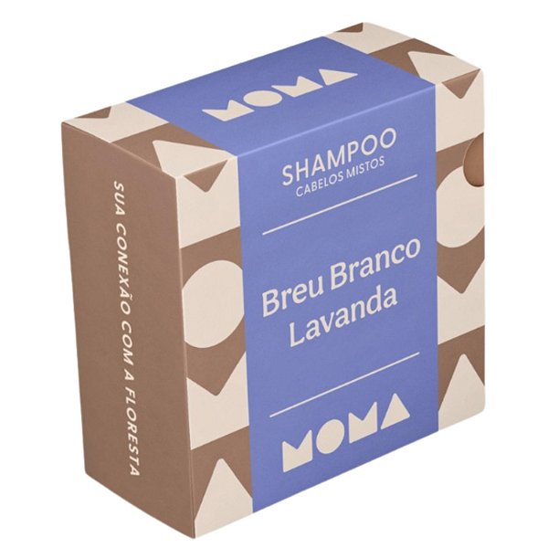 Shampoo Sólido Breu Branco e Lavanda - Cabelos Mistos 70g