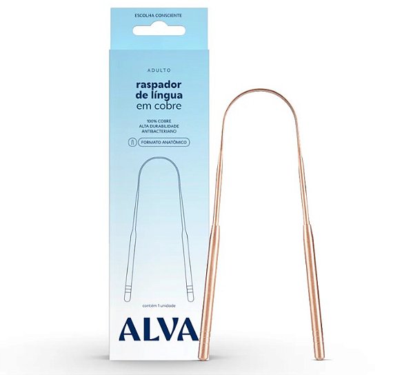 Raspador de Língua Cobre - Alva