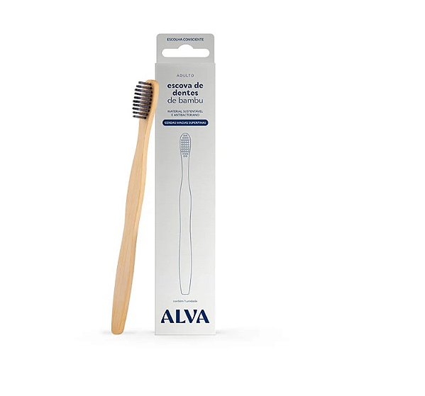 Escova de Dentes Bamboo Adulto Cerdas Super Finas