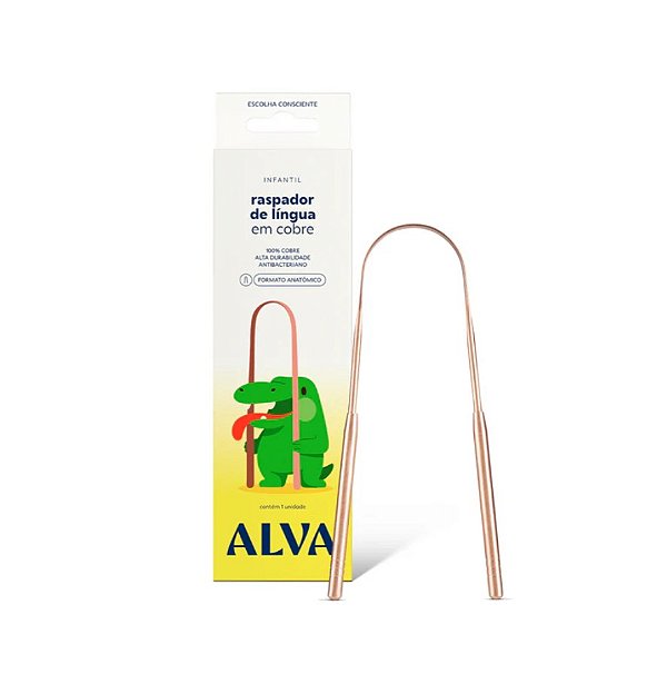 Raspador de Língua Infantil Cobre