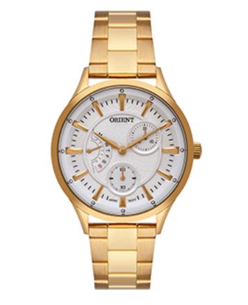 RELÓGIO ORIENT ETERNAL FEMININO MULTIFUNÇÃO FGSSM085 DOURADO