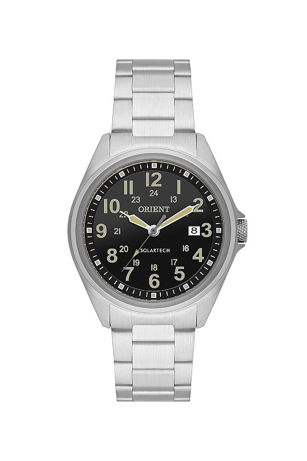 RELÓGIO ORIENT SOLARTECH MASCULINO ANALÓGICO MBSS1492 P2SX PRATA