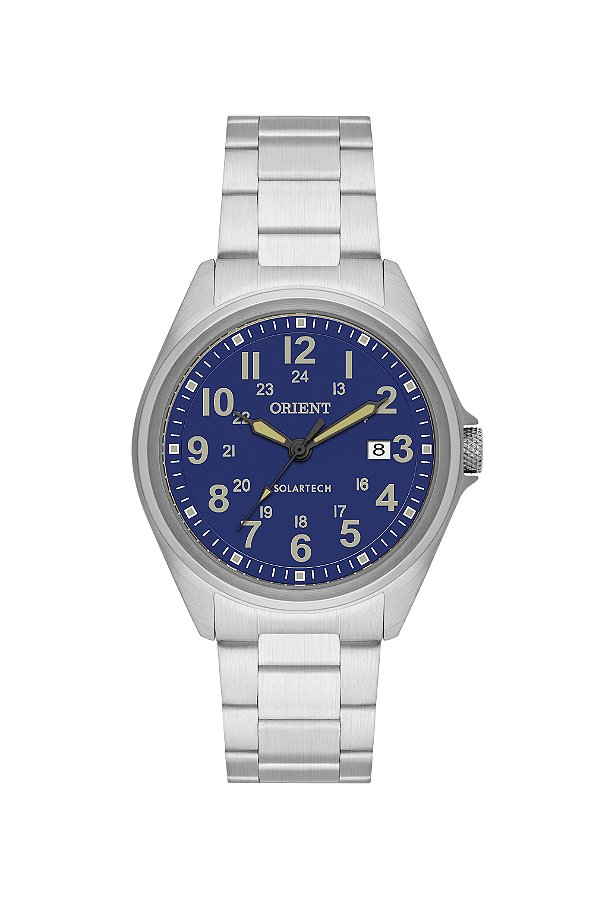 RELÓGIO ORIENT SOLARTECH MASCULINO ANALÓGICO MBSS1492 D2SX PRATA